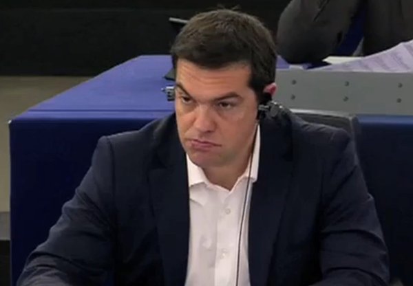 One of the few remotely unflattering pictures of Greek PM Alexis Tsipras